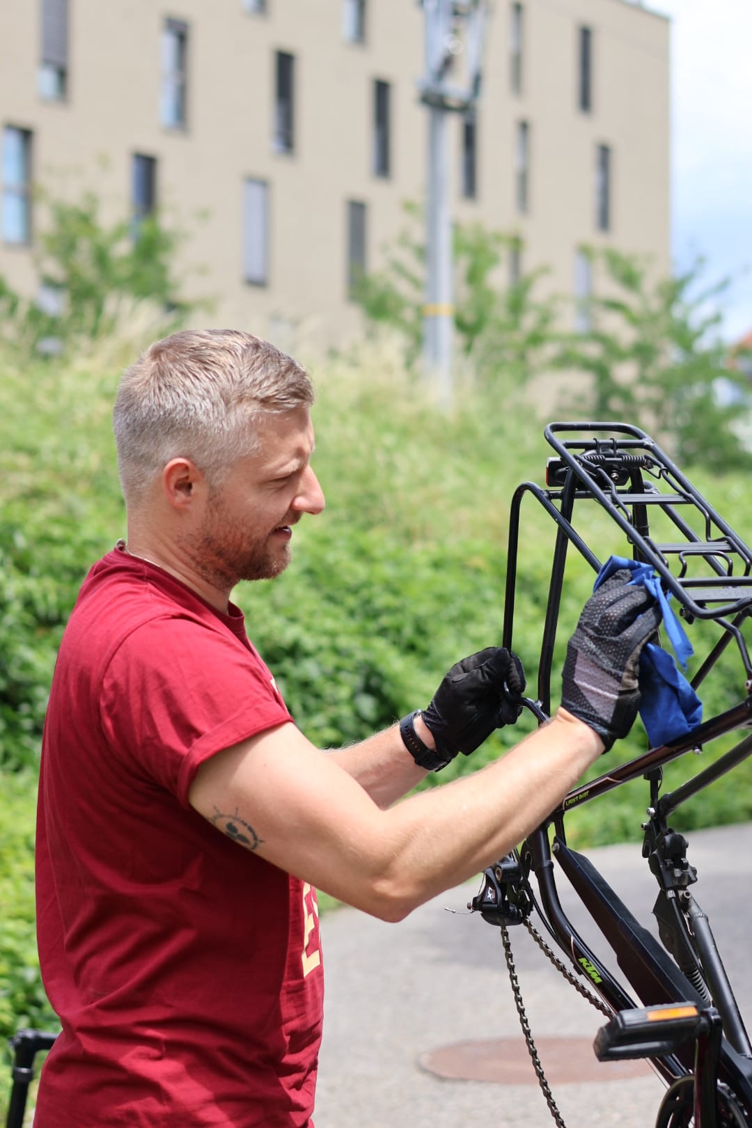Fahrradwartung direkt vor Ort