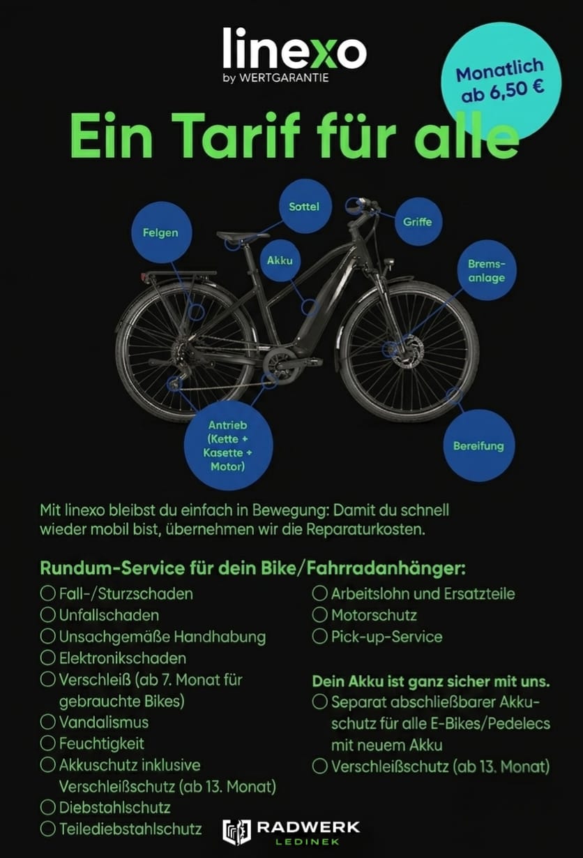 linexo by WERTGARANTIE Tarifübersicht