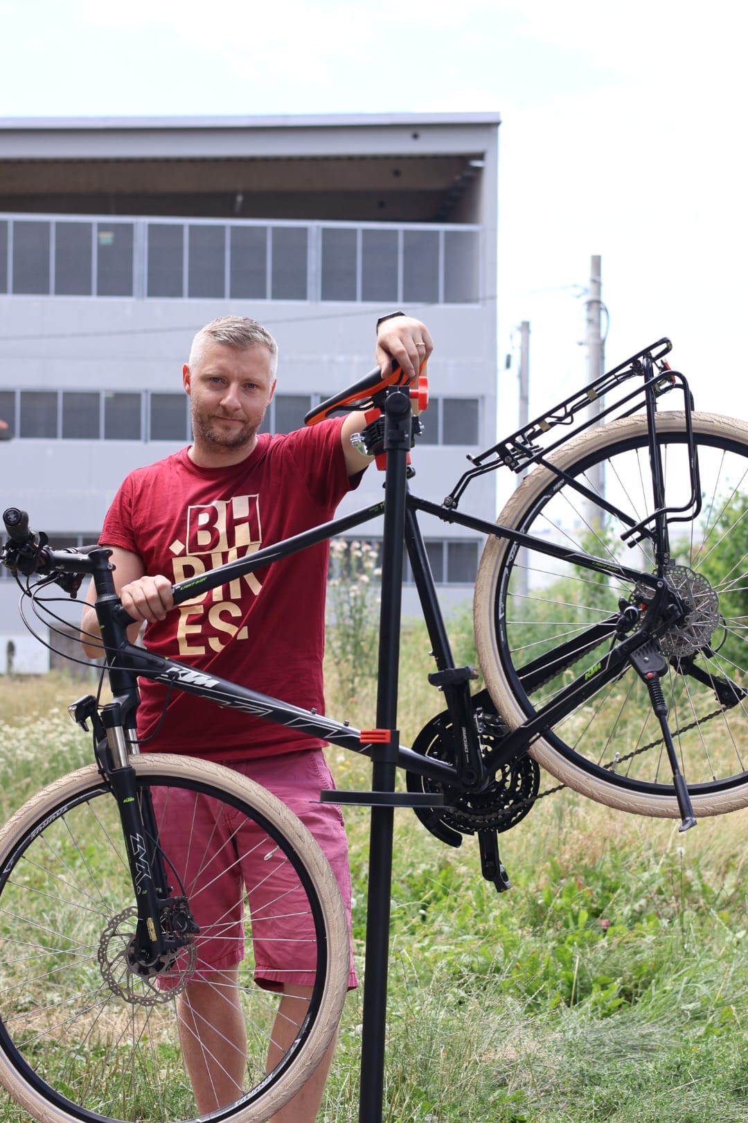 Matthias Ledinek bei der Arbeit
